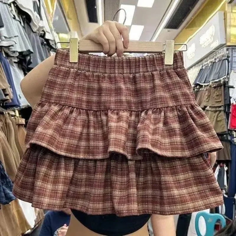 Women's Blue Black Riveted Belt Denim Skirt Y2K Harajuku High Street Fashion 90s Sexy A-line Mini Skirt Summer Clothing 2026 New
