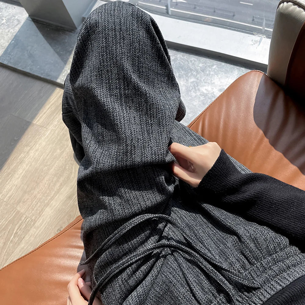 Women Trousers Loose Casual Elastic High Waisted Drawstring Wide Leg Pants Female Sports Sweatpants Spring Autumn 2026