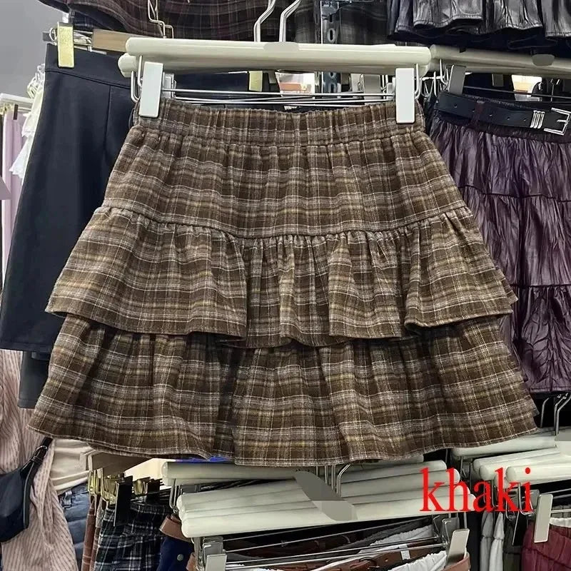 Women's Blue Black Riveted Belt Denim Skirt Y2K Harajuku High Street Fashion 90s Sexy A-line Mini Skirt Summer Clothing 2026 New